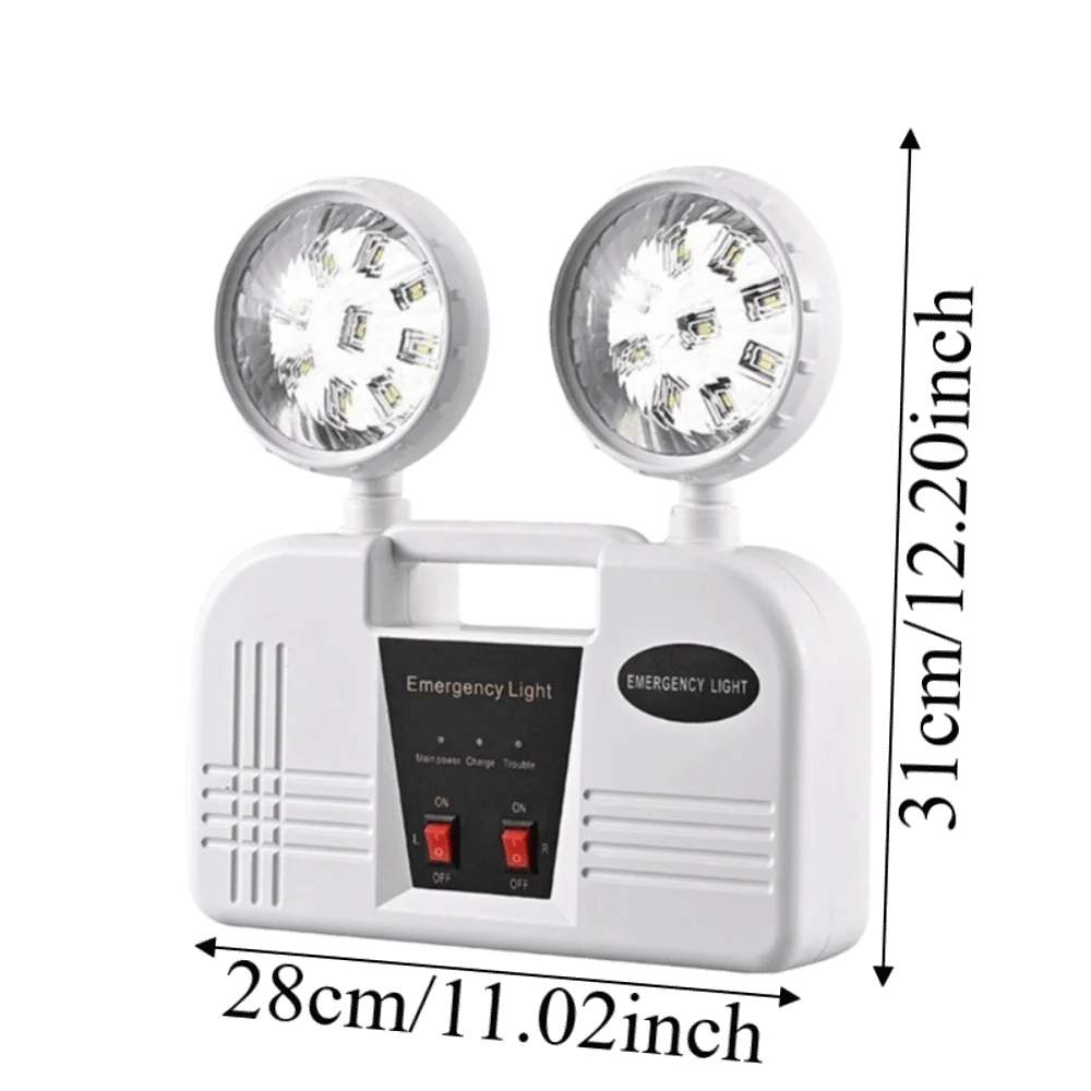 LED Double Head Emergency Exit Light IP30 Emergency LED Emergency Evacuation Lamp Double Head Wall Lamp Vue