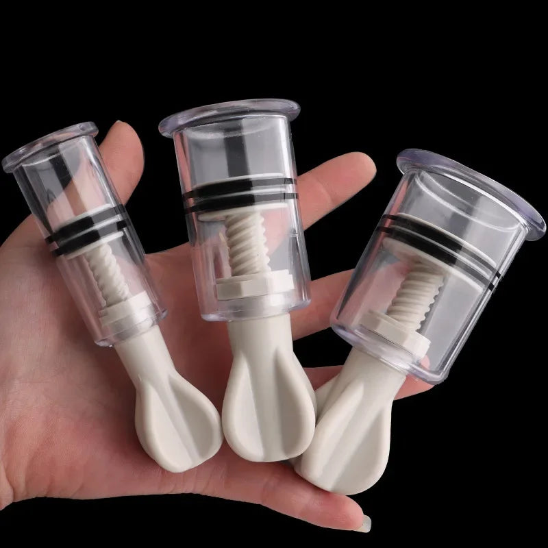 Vacuum Suction Cupping Cup Nipple Enhancer Massage Cans Plastic Vue S and M and L