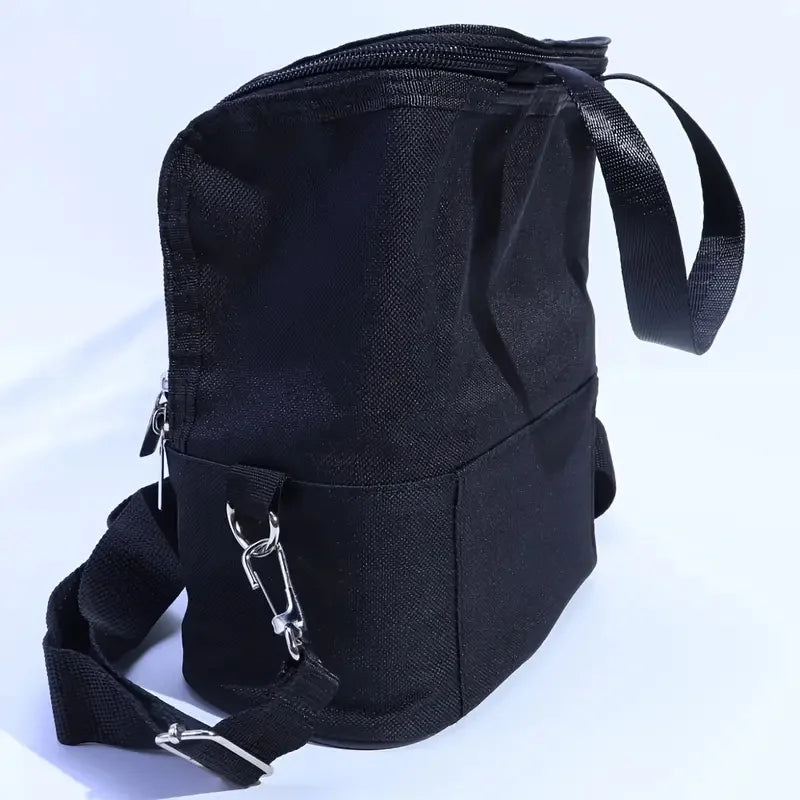 Large Capatity Makeup Brushes Storage Bag with Adjustable Strap and Dividers Stand-up Cosmetic Bag Makeup Artist Brushes Case Vue