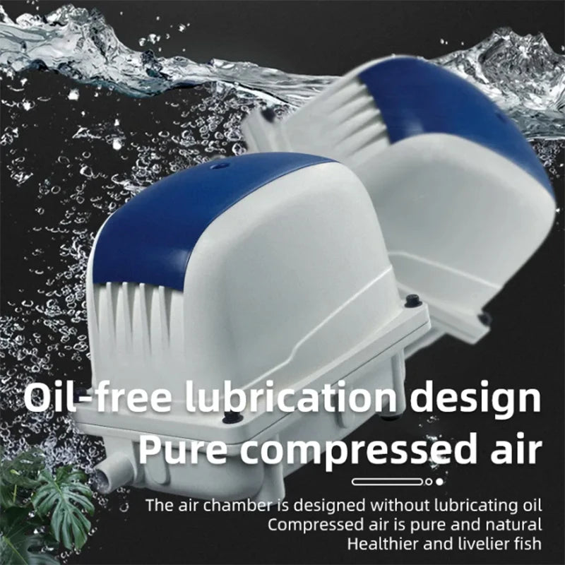JEBAO High Power Silent Aquarium Oxygen Pump PA35 PA60 PA80 PA100 PA250 Air Compressor Aerator For Fish Pond Fish Tank Air Pumps Vue