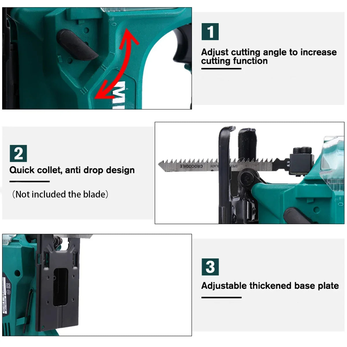 21V Cordless Jigsaw 4-Speed Wood & Metal Cutter | Makita Battery Cordless Jigsaw Vue