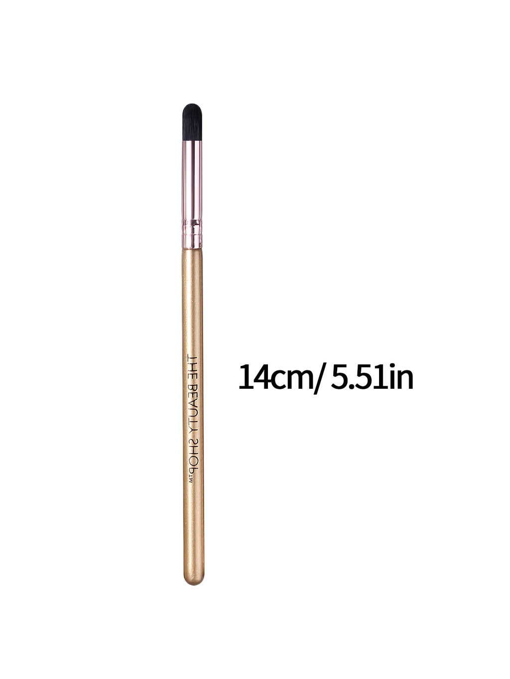 Hot Sale 6PCS Small Detail Eye Brushes, Gold Slim Handle Soft Black Round Tip Brushes for Eyeshadow Concealer Corner Blending Vue