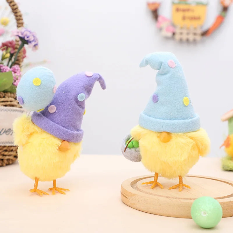 1-5PCS Easter Decor Instagram Cute Egg Chick Doll Ornament Festival Party Gift Home Decoration Seasonal Display Vue