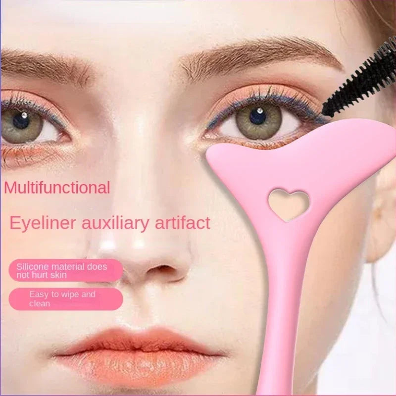 2pcs Reusable Eye Stencils Makeup Aid Tool, 3 In 1 Eyelash, Eyeshadow, Eyeliner Applicator Guide Tool for Makeup,Mask Applicator Vue