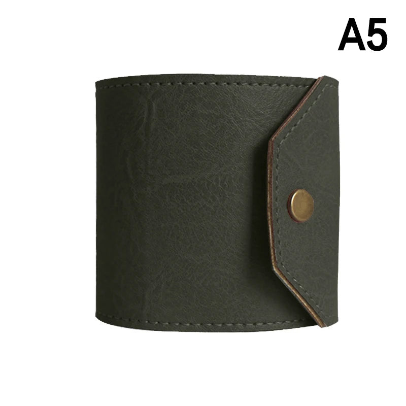 Leather Money Wallet Organizer, The Cash Wrap Wallet, Handy Fast Cash Access Money Holder, Small Compact Luxury Pocket Wallet Vue A5