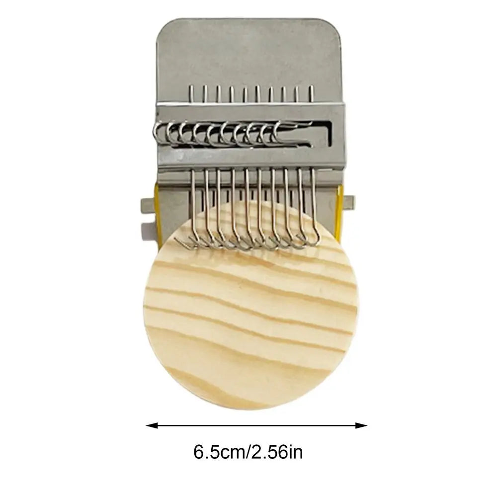 10 Pin/28 Pins Knit Patch Loom Kit Patch Darning Sewing Tool Knitting Looms For Beginners Crochet Embroidery Craft Arts Yarn Vue 10 pins