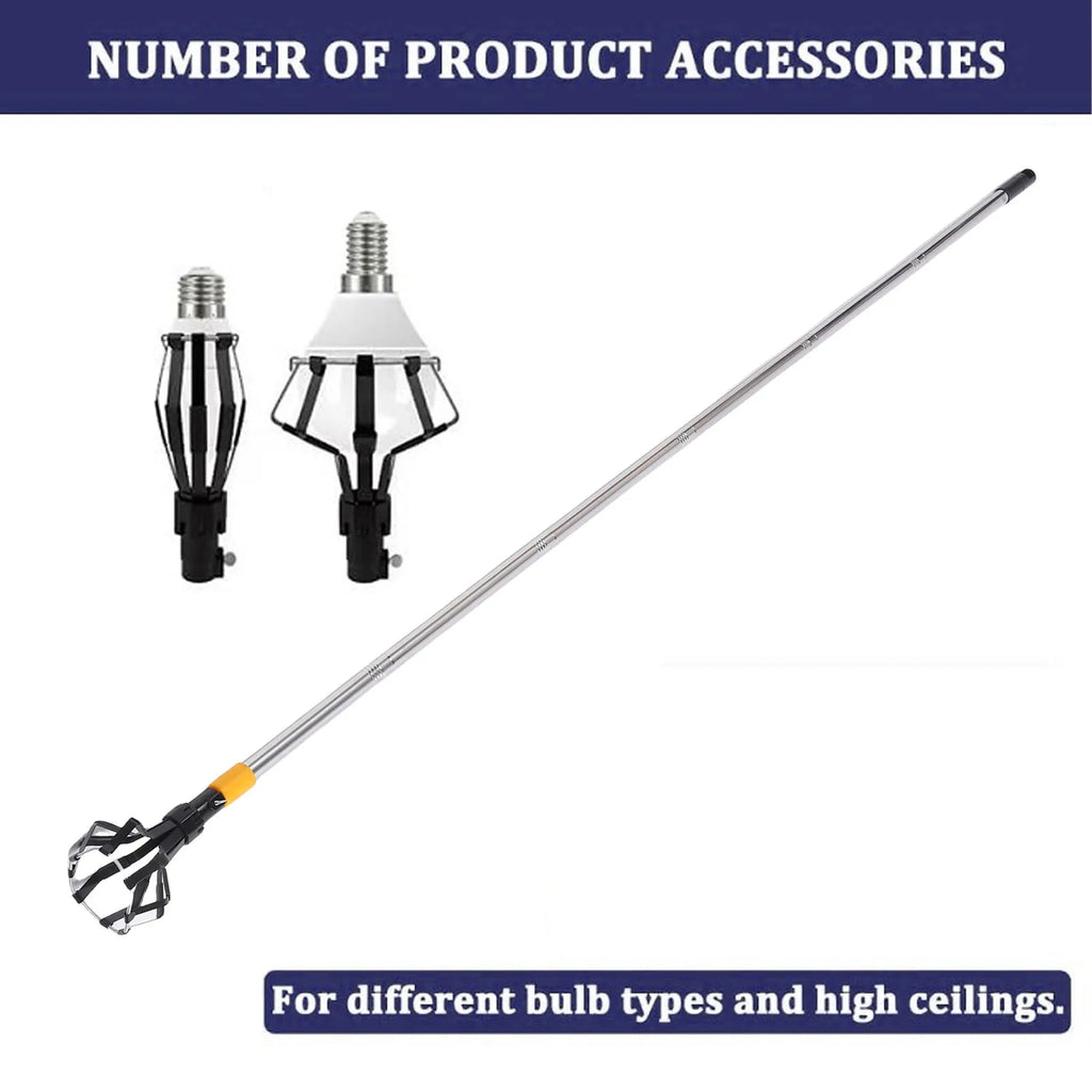 High Ceiling Light Bulb Changer Cover Lock Design Telescopic Extension Pole Light Bulb Changer High Light Bulb Changer Vue