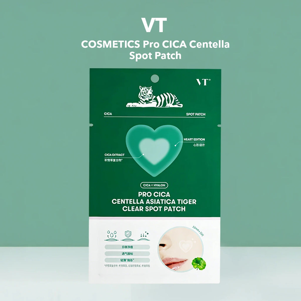VT PRO CICA CENTELLA ASIATICA TIGER CLEAR SPOT PATCH,Repair & Soothing,Invisible & Breathable,Korean Skincare,Korean Makeup Vue 15ea