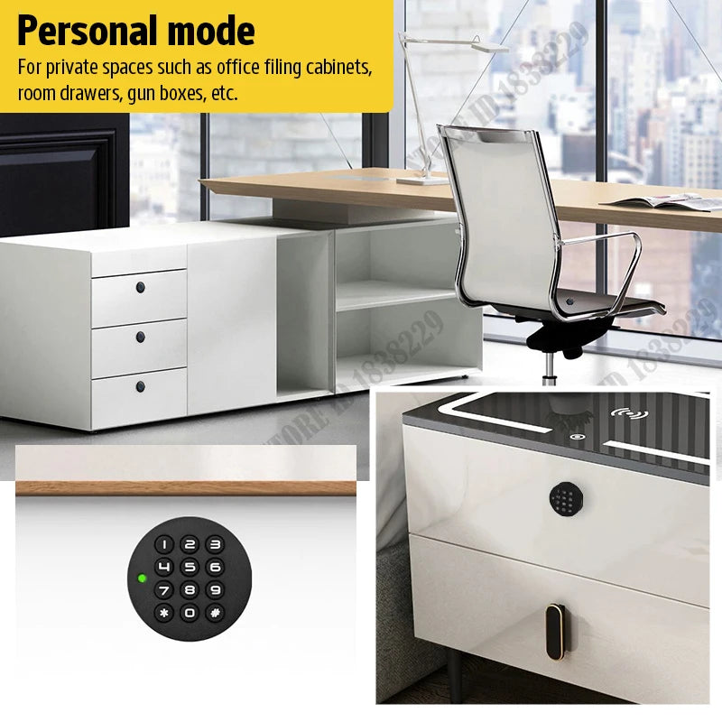 KAK Security Cabinet Password Locks Keyless Door Lock Drawer Combination Code Lock for Gym Locker Lock Electronic Furniture Lock Vue