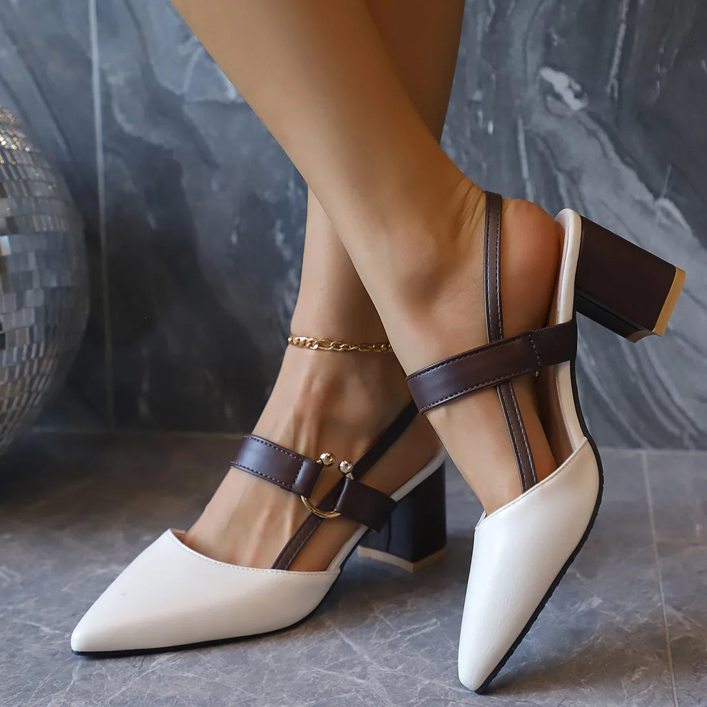 Women's Pointed-Toe Ankle Strap High Heel Sandals – Summer High Heel Sandals Vue