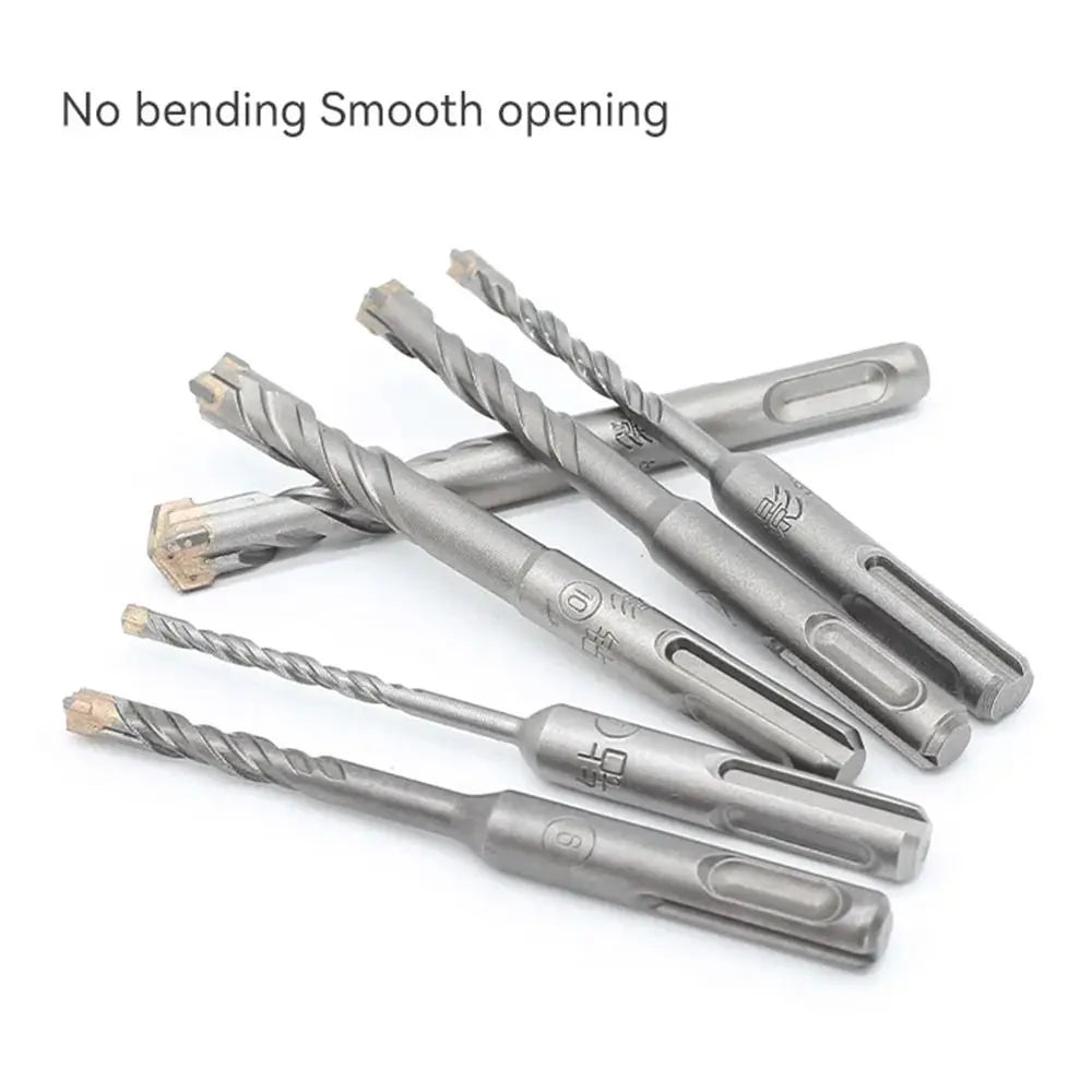 Cross Tips Concrete SDS Drill Bit 4 5 6 8 10 Round Shank Impact Vue