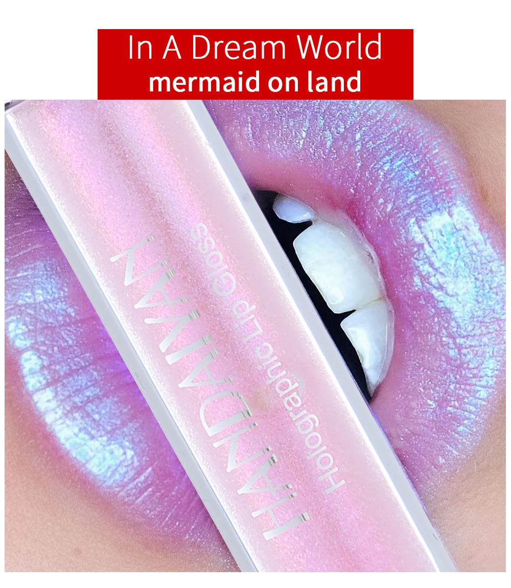 6 Color Long Lasting Moisturizing Vegan Chameleon Pearly Bright Lip Gloss Vue