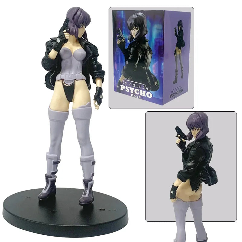 In stock 18cm Anime S.A.C Action Figure Motoko Kusanagi Figure Model Ornament Room PVC Collectible Model Doll Toys Boys Gifts Vue
