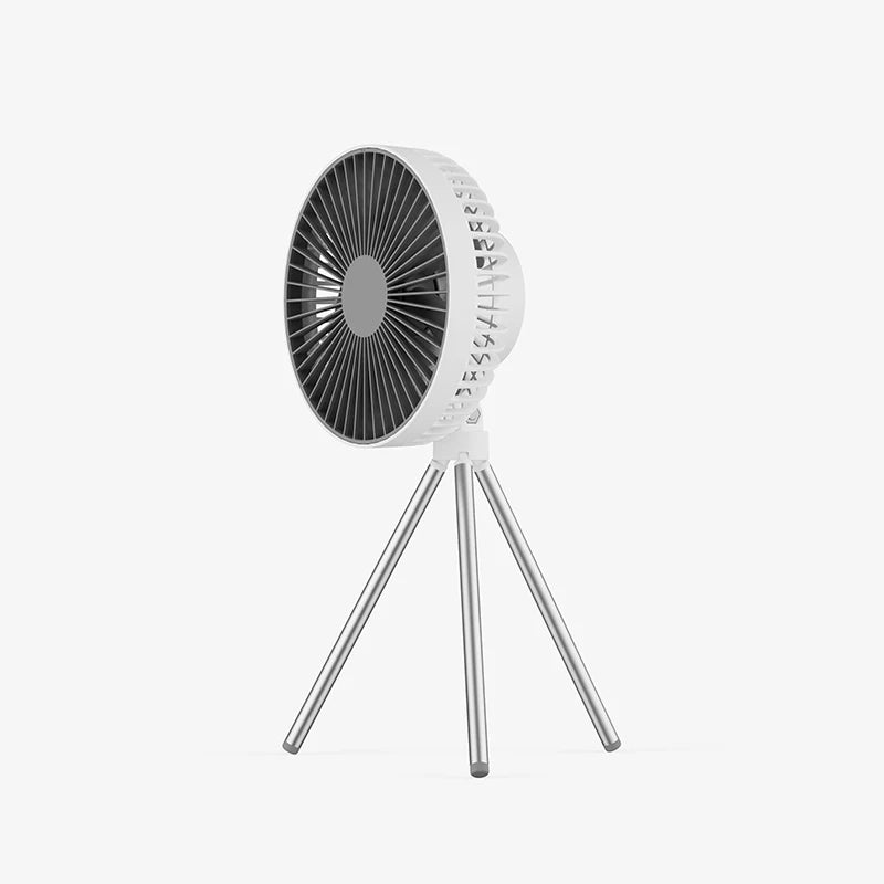 HOMEFISH Portable Rechargeable Camping Fan 4000mAh 10000mAh Wireless Ceiling Desktop Fan with Power Bank LED Light Vue 213-Basic White