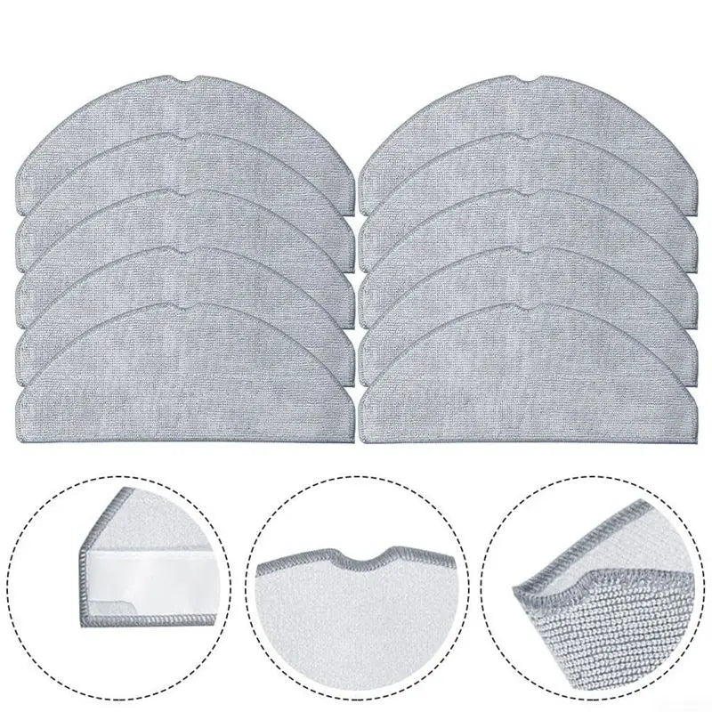 ABKW-For Lubluelu L20 Robot Vacuum Cleaner Mop Cloth Replacement - Compatible Part Accessories, 10-Pack Vue