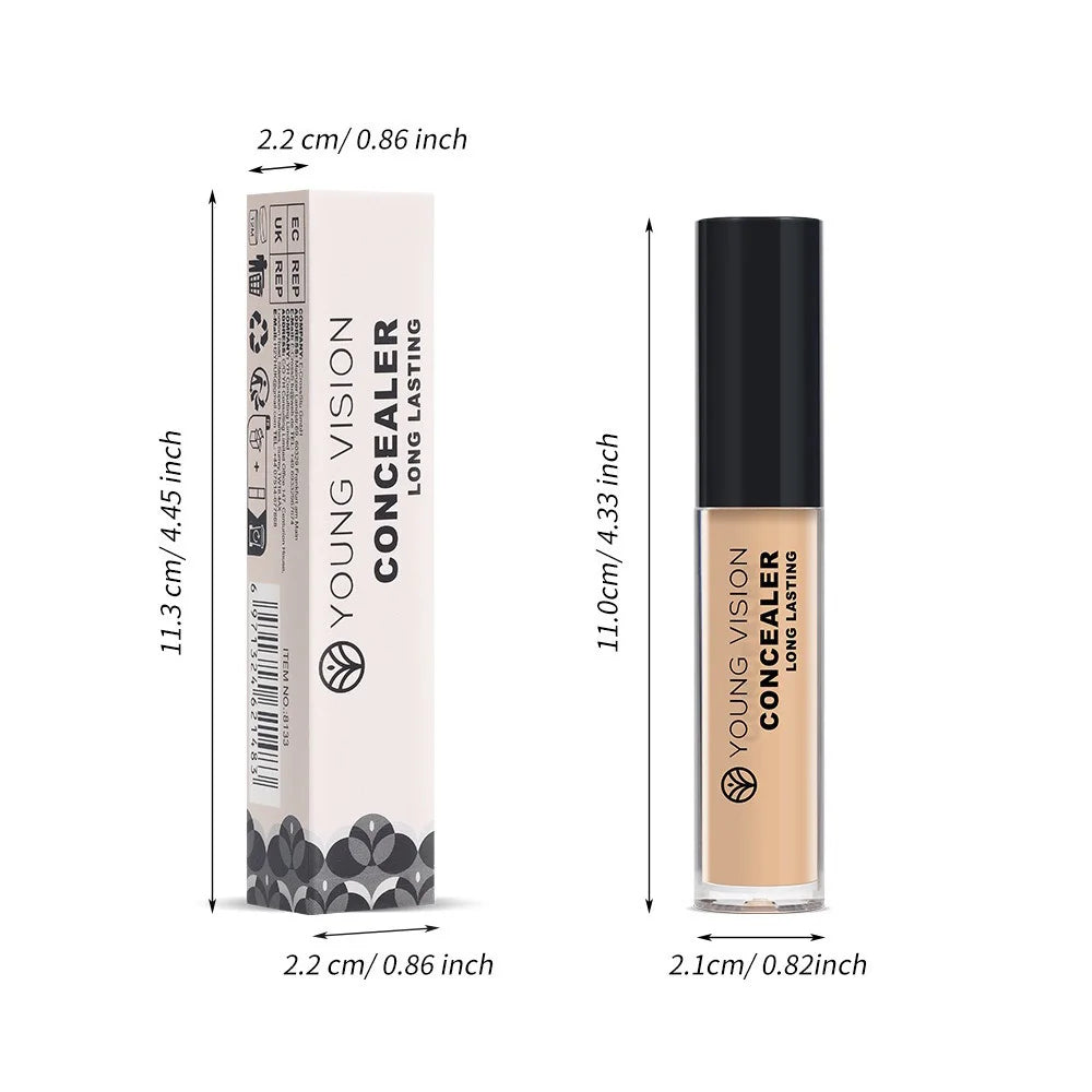 1Pc Liquid Concealer Matte High Coverage Oil Control Cover Acne Dark Circles Foundation Modify Face Waterproof Cosmetics Vue