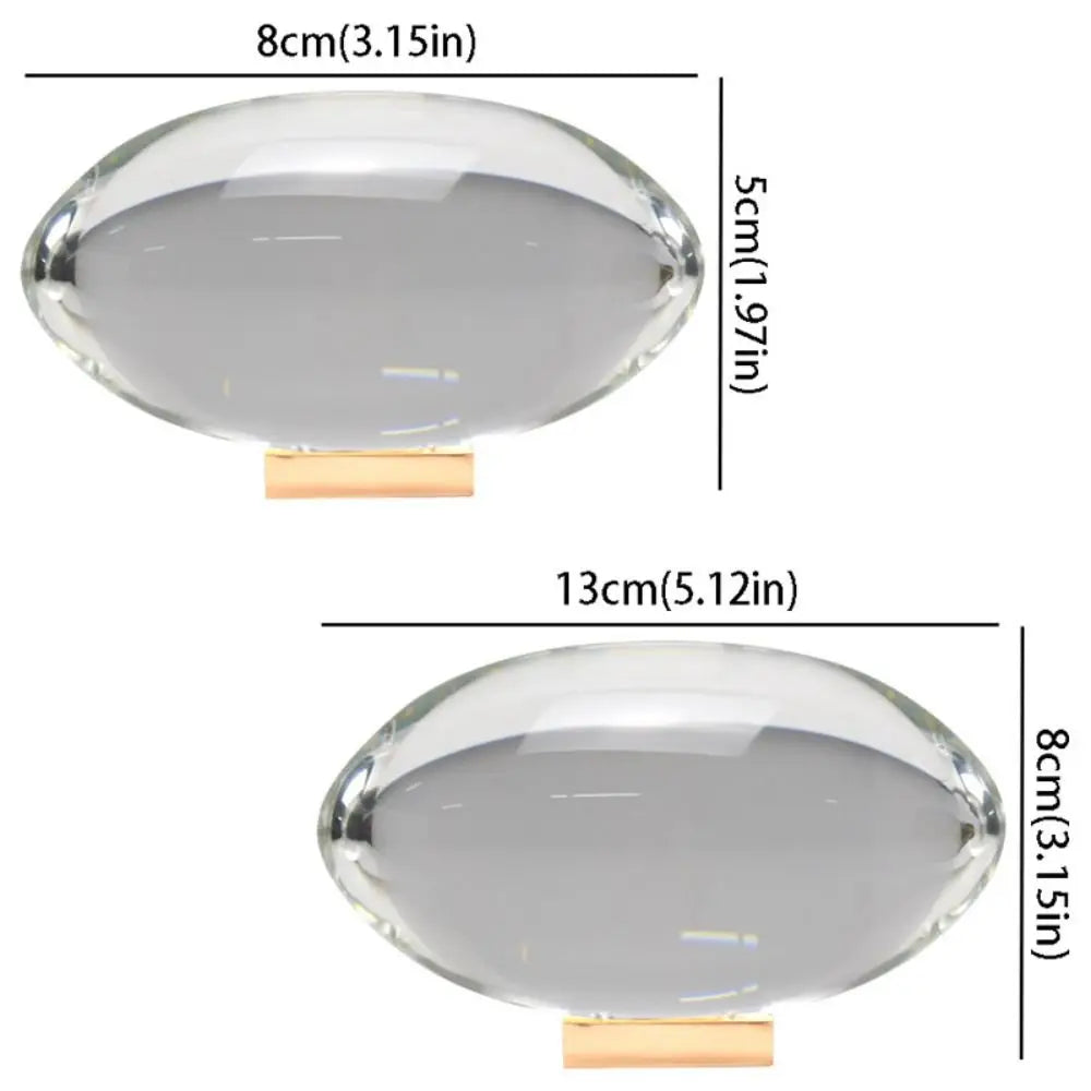 High-End Design Crystal Desk Lamp Creative Luminous Rainbow Atmosphere Bedside Lamp Egg-shaped Design Italian Designer Vue