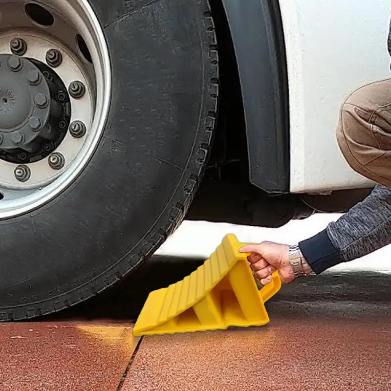 Wheel Chock Anti-Slip Tire Stop Block for Cars, Trucks & Trailers Wheel Chock Vue