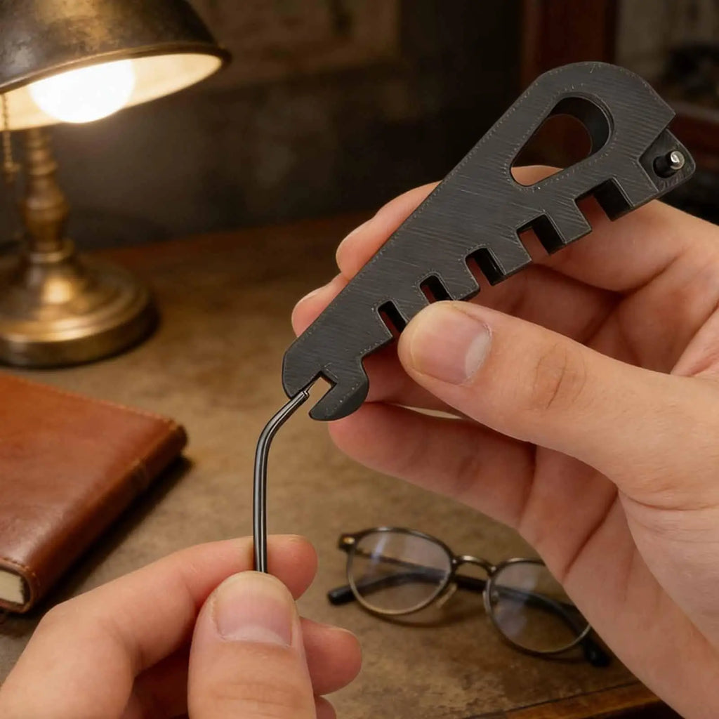 Temple Arm Straightener Scratch-Resistant Portable Eyewear Alignment Tool Glasses Temple Arm Bender Nose Pads Adjuster Repair Vue
