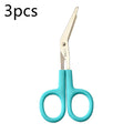 3Pcs Gauze Scissor Stoma Scissors Paramedic Wire Cutters Medical Scissor First Aid Kit Scissor Shears Needlework Accessories Vue Green China Mainland
