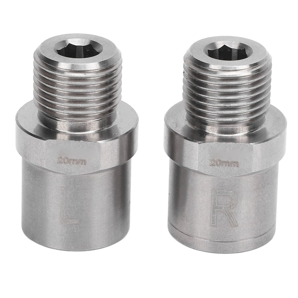 Pedal Extender Bike Pedal Extender Stainless Steel Extend By 20mm Extended Pedal Spacer for Mountain Road Bike Vue WHITE