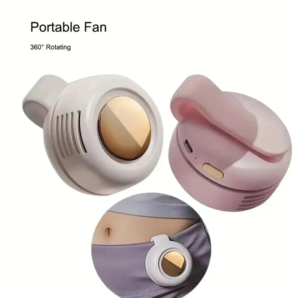 Whirlwind Leafless Fan Portable Button Design USB Charging Silent