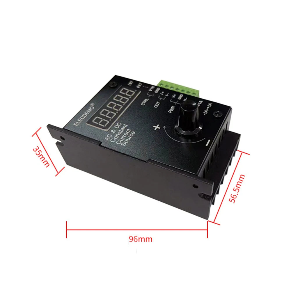 KW-BPVCCS0100 Bipolar Voltage-controlled Constant Current Source Module 100mA AC/DC Adjustable Digital Display Laser Driver Vue