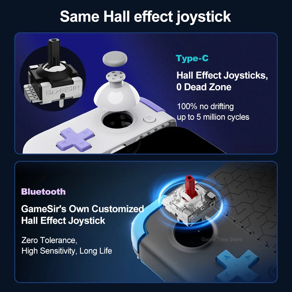 GameSir X2s Bluetooth X2s Mobile Phone Gaming Controller Gamepads Gamepad PC with with Hall Effect Stick for Android iPhone iOS Vue
