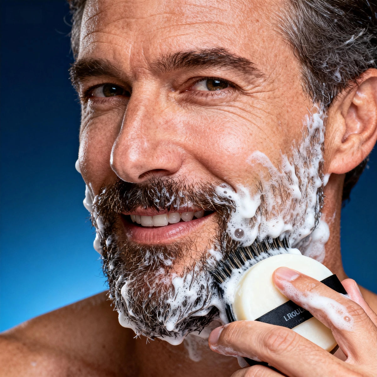 Men's Shaving Soap, Containing Mint Extract and Olive Fruit Oil. The Foam Is Thick and Fine, Making It Easy to Soften the Base of the Beard, Reducing Resistance during Shaving, and Making the Shave Smoother and Sharper. Vue