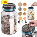 Large Capacity Intelligent Piggy Bank T Bucket Creative Coin Piggy Bank Automatic Counting Piggy Bank Family Piggy Bank Gift Box Vue USD