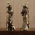 1PCS Magic Moon Witch Ornament, Home Decor, Living Room/Entrance Decoration, Home Furnishings, Wizard Statue Vue 1PCS
