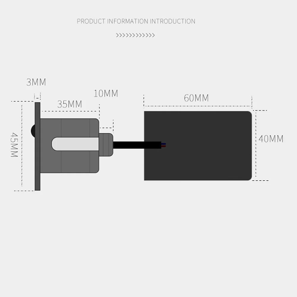 SANDIY LED Motion Sensor Stair Light – Recessed Wall Sconce IP65 Recessed LED Wall Light Vue