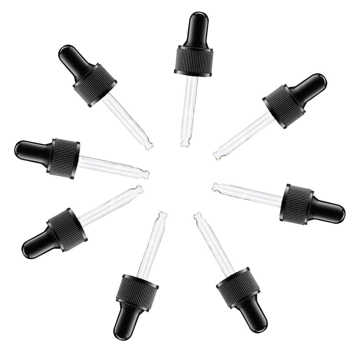 vvocci 30 ml 8-pack Herbal Homeopathic Remedies, Nail Polish Remover,Extracts, Glass Dropper for Essential Oils, Vue
