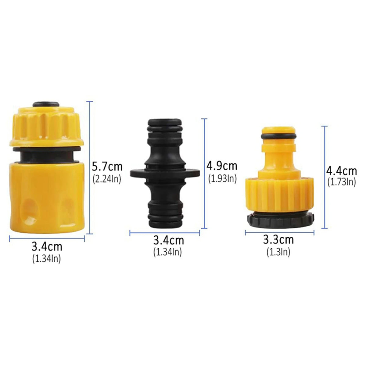 ABKW-40 Pcs Garden Hose Connector Set, Connector Hose End Connector Double Hose Connectors Extender Hose Quick Connectors Vue