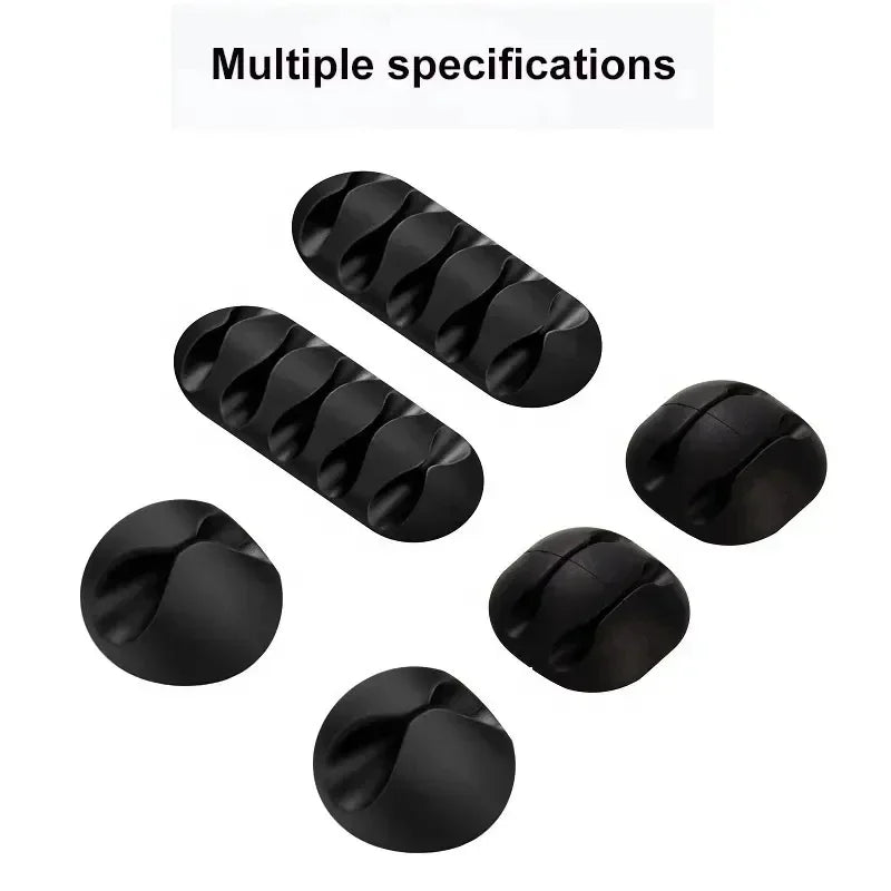 for Mouse Keyboard Headset For iPhone Cable VIKEFON Cord Wire Organizer Silicone USB Cable Winder Management Clips Self Adhesive Vue