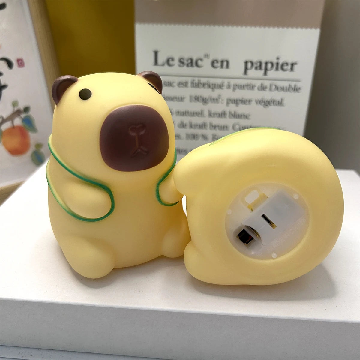 Cute Pet Capybara Night Light Cartoon Bedside Living Room Light Cute Dimming Sleep Sleep Night LED Capybara Room Decor Dimming Vue