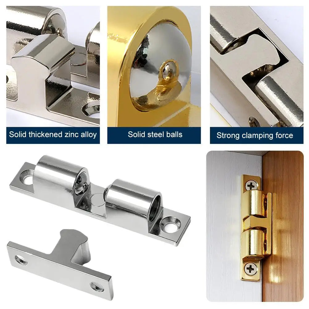 Double Spring Ball Door Catch Latch Adjustable Tension Steel Roller for Cabinet Cupboard Closet Furniture Hardware Accessories Vue