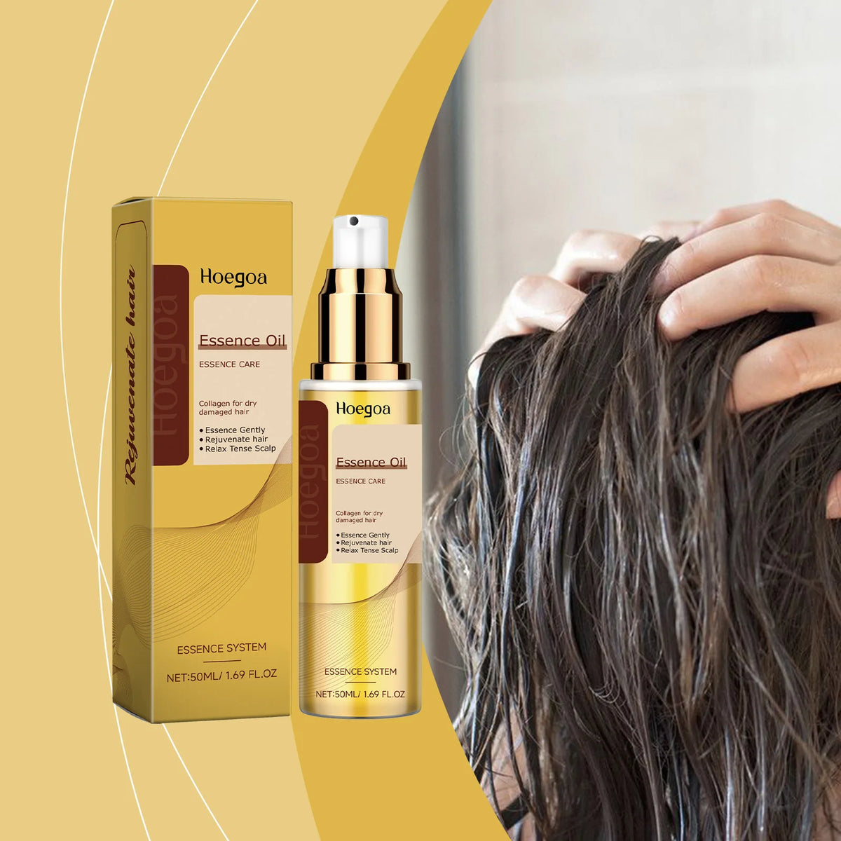 Pure Argan Oil Hair Essential Oil Preventing Hair Loss Nourishing Smoothing Dry Frizzy Multi-functional Argan Hair Care Product Vue
