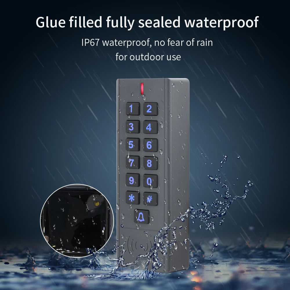 12V-24V WiFi Tuya Smart Life Fingerprint Keypad for RFID Access Control System Proximity Card Standalone Door Access Controller Vue