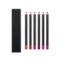 10sets Lip Liner 6Pcs Private Label Cosmetics Lipliner Waterproof Lip Pencils Matte Waterproof Colorful Silk Lipstick Pen Bulk Vue A