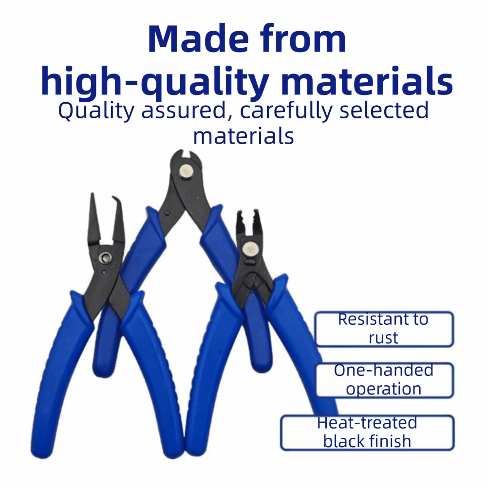 Crimping Function Split Ring Pliers Opening/Closing Flush Cut Jump Ring Pliers One-handed Operation Steel Cutting pliers Vue
