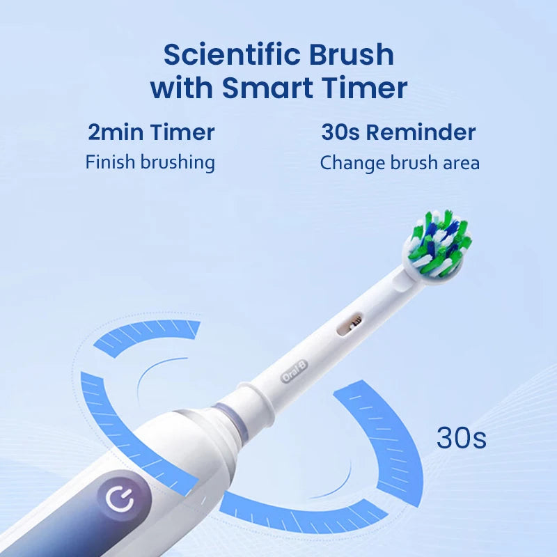 Oral B Orpro4 Electric Toothbrush 4 Modes Rechargeable Adult Toothbrush 2-Minute Timer Waterproof and Bright White Teeth Vue