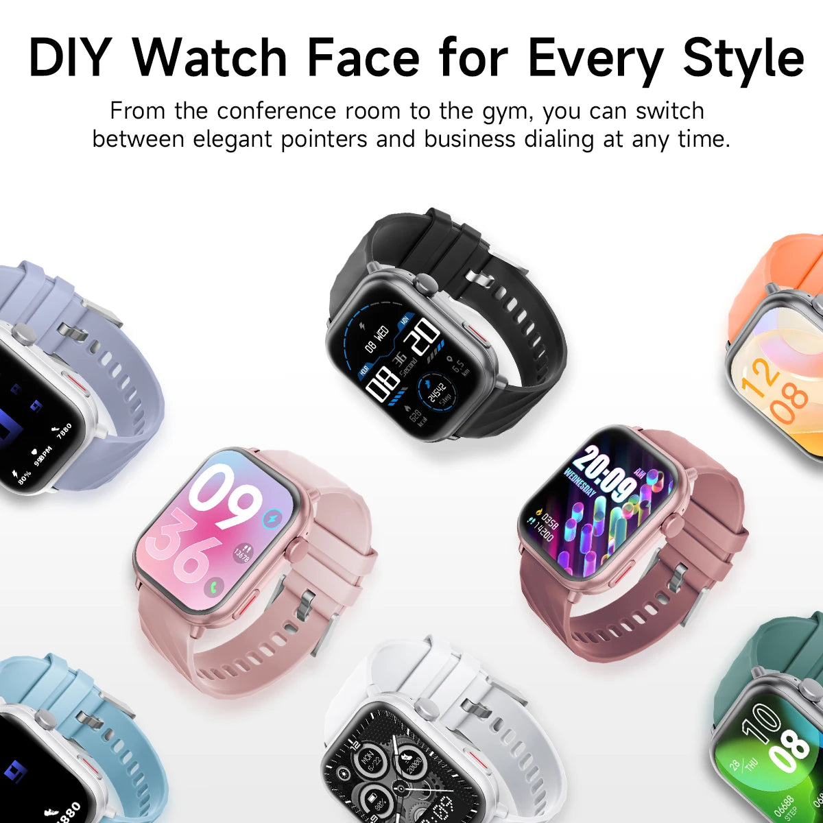 For IOS Watch Ultra 2 SE Men Women Bluetooth Call GPS Sport Waterproof Fitness Tracker 1000mAh HD Display Smartwatch SIRI Gift Vue