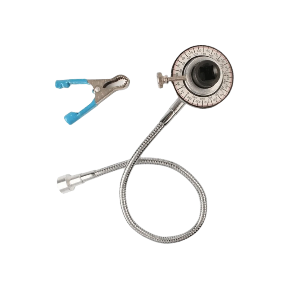 Clip Set 1/2" Drive Torque Angle Gauge 360° Digital Angle Torque Wrench Precision Adjustable Wrench Accessorie Mechanical Work Vue Silver