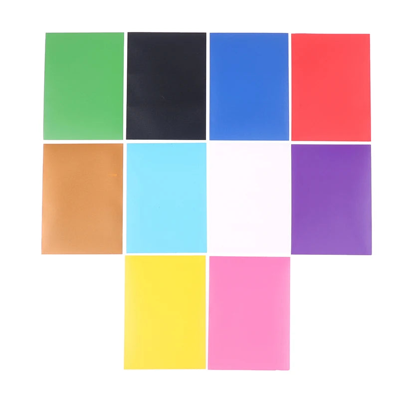 100PCS Matte Colorful Standard Size Card Sleeves TCG Trading Cards Protector Tarot Shield Board Games Magical Cover PKM 66x91mm Vue
