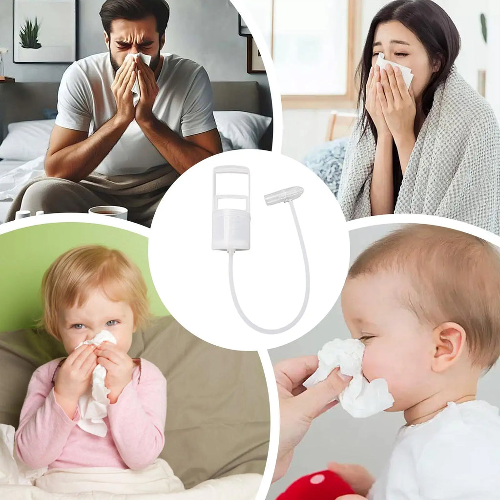 Baby Snot Sucker Manual nasal aspirator Kids Toddler Baby Nose Picker Nasal Aspirator Hand Puller Clogged Passages and Boogers Vue