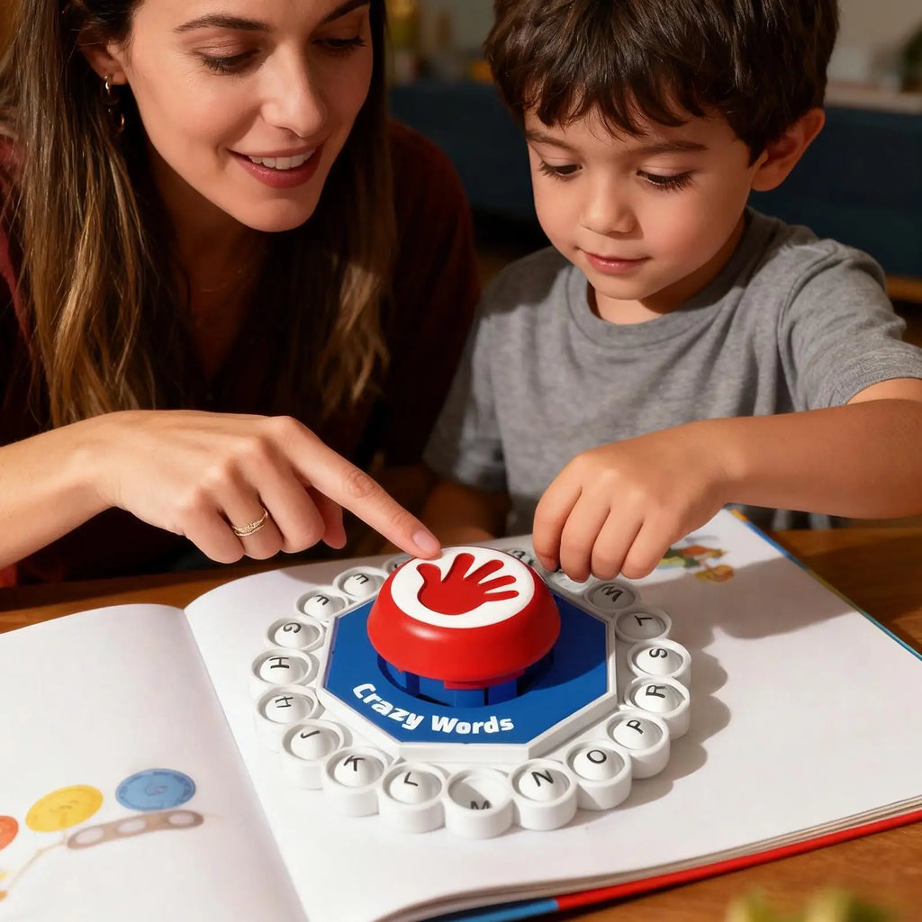 Word Board Games Press Alphabet Learning Board Toy Educational Letter Spelling Game for Child Boy Girl Adult Family Gathering Vue