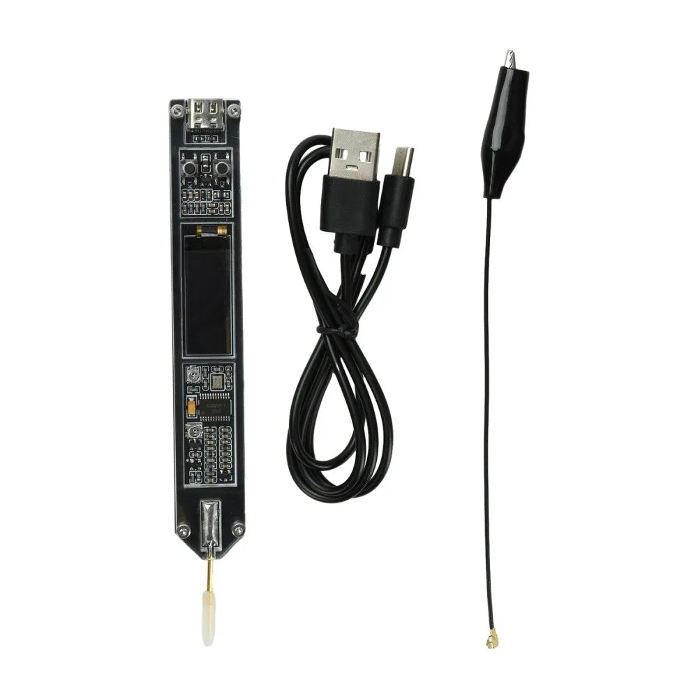 200Hz-100MHz Frequency Meter Pen 0.91 Inch OLED Display High-Precision Frequency Counter for RF Measurement Radio Transceiver Vue Default Title