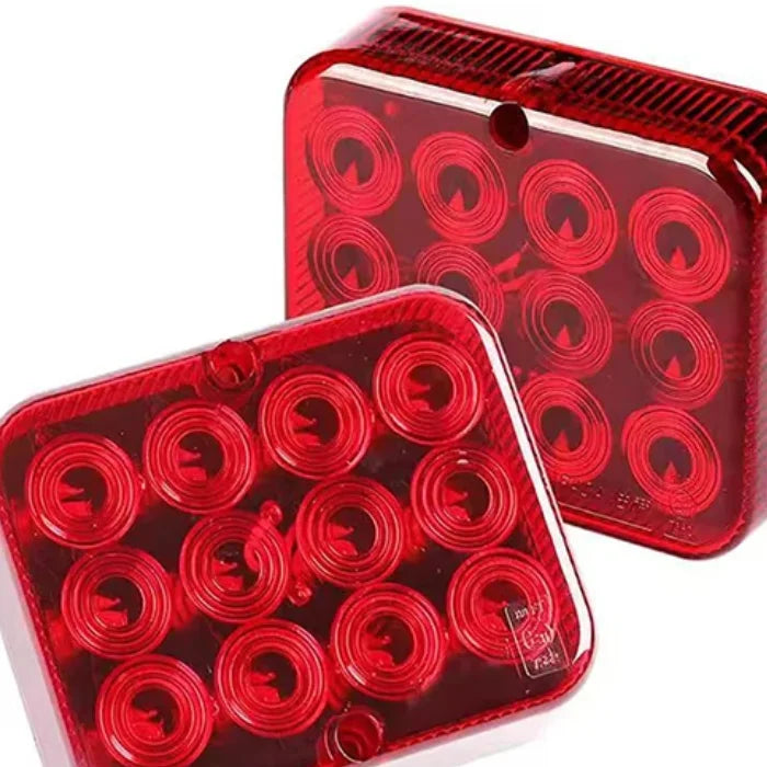 12V 24V 12 LED Waterproof Rear Tail Fog Light Driving Lamps Safety