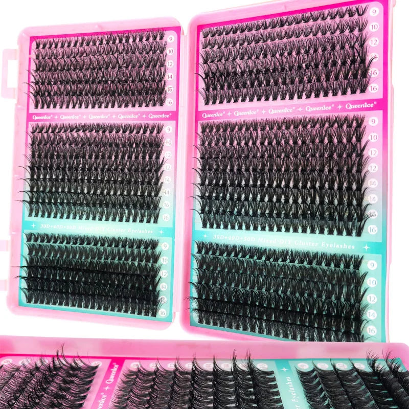 800pcs Cluster False Eyelash, Soft and Durable Design, Suitable for Daily Use, Natural, Everyday, and Voluminous Makeup Effect Vue